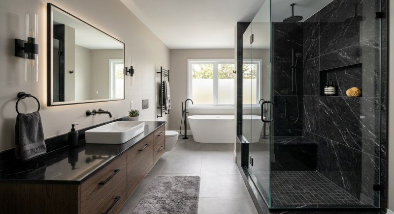 Granite Shower Installation in Belfast, ME